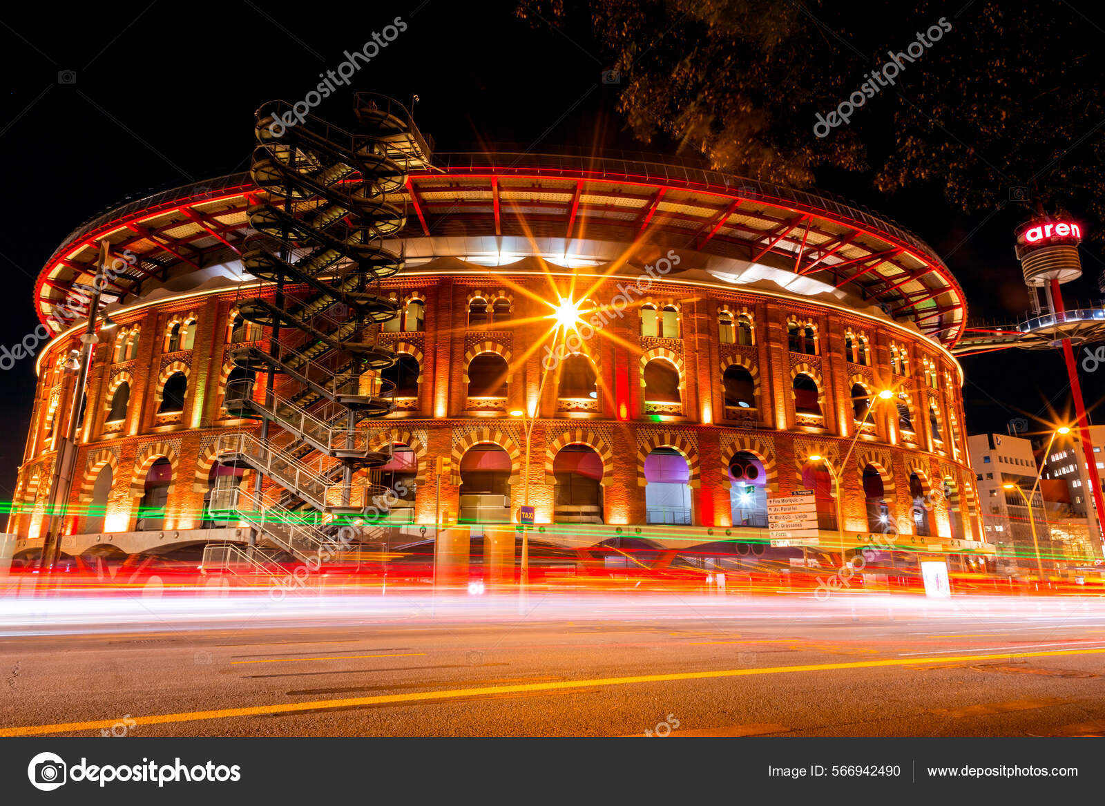 Barcelona Spain Feb 2022 Las Arenas Barcelona Commercial Shopping