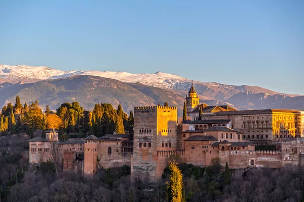 Гранада Испания Февраля 2022 Года Альгамбра Является Дворцово Крепостной Комплекс — стоковое фото