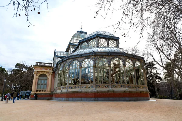 Madrid Spain Feb 2022 Senior Saxophonist Performing Buen Retiro Park — 스톡 사진