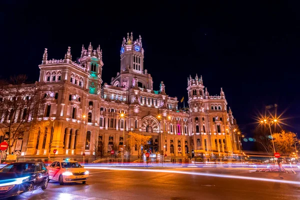 Madrid Spanje Feb 2022 Paleis Cibeles Formeel Bekend Als Palacio — Stockfoto