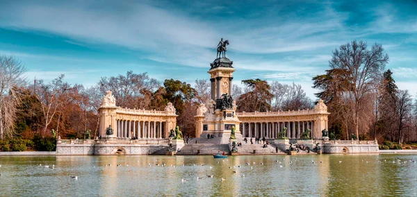 Madrid Spain Feb 2022 Monument Alfonso Xii Located Buen Retiro — Stockfoto