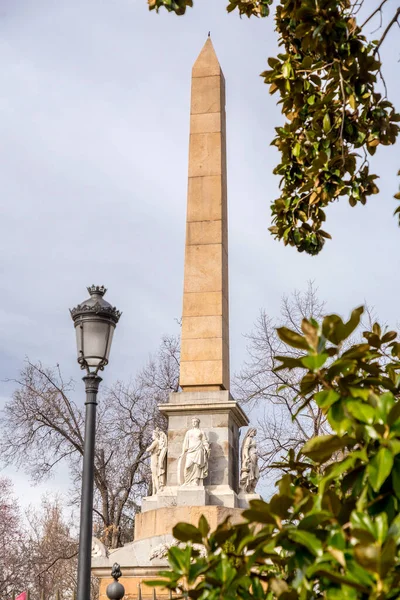 Monument Fallen Spain Monument Heroes May Народі Відомий Obelisco Військовий — стокове фото
