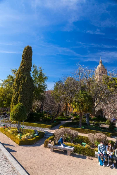 Salamanca Spanien Feb 2022 Bäume Und Andere Pflanzen Garten Huerto — Stockfoto