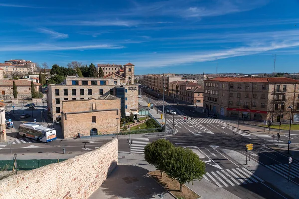 Саламанка Испания Feb 2022 Генуэзская Архитектура Вид Улицу Саламанки Исторического — стоковое фото