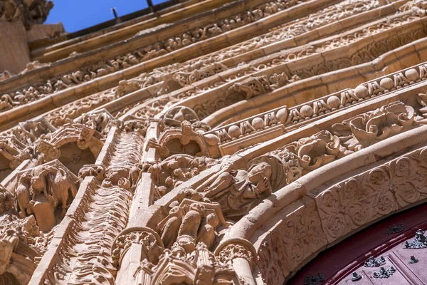 Salamanca Spanien Februar 2022 Architektonisches Detail Aus Der Neuen Kathedrale — Stockfoto