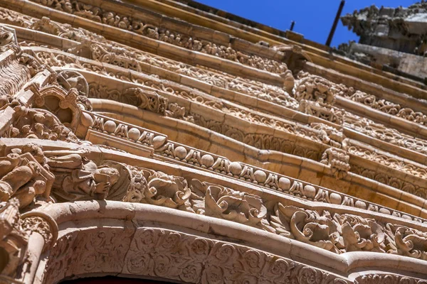 Salamanca Spain Feb 2022 Arkitektoniske Detaljer Fra Den Nye Katedralen – stockfoto