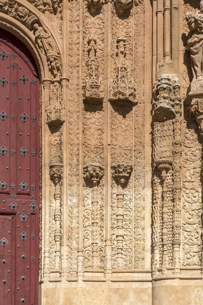 Salamanca Spanien Februar 2022 Architektonisches Detail Aus Der Neuen Kathedrale — Stockfoto