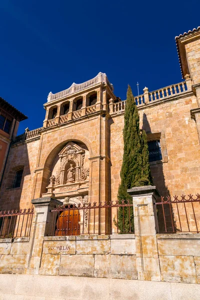 Salamanca Spagna Feb 2022 Facciata Esterna Della Chiesa San Millan — Foto Stock