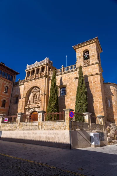 Salamanca Spanien Feb 2022 Yttre Fasad San Millan Kyrkan Plaza — Stockfoto