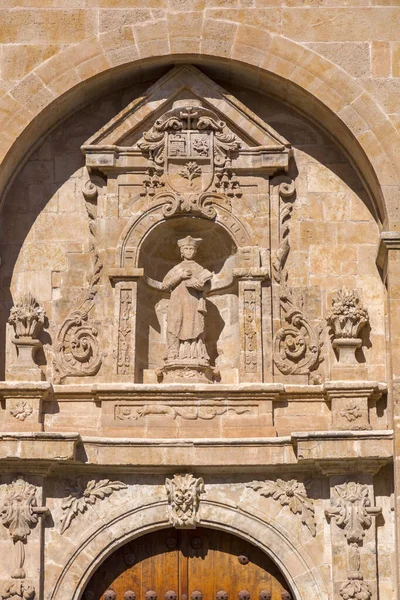 Salamanca Spanyolország Feb 2022 San Millan Templom Külső Homlokzata Plaza — Stock Fotó