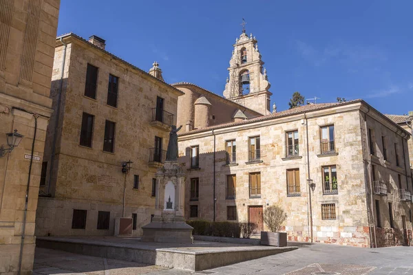 Salamanca Espanha Feb 2022 Plaza Anaya Praça Anaya Com Edifícios — Fotografia de Stock