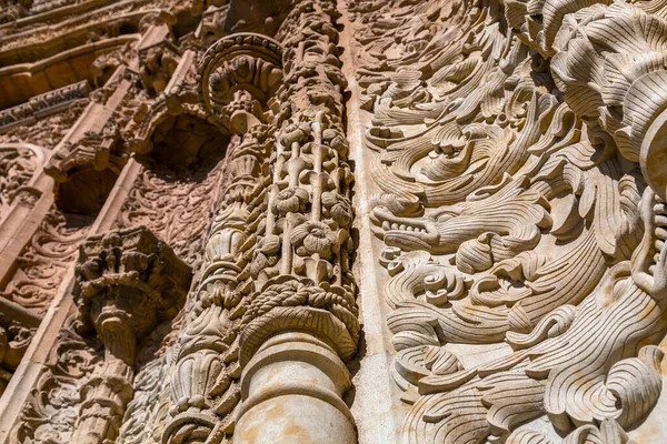 Építészeti Részlet Katedrális Catedral Nueva Egyike Két Katedrális Salamanca — Stock Fotó