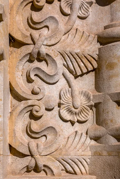 Architectonisch Detail Van Nieuwe Kathedraal Catedral Nueva Een Van Twee — Stockfoto