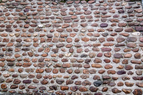 Natural Stone Tiled Blocks Close Texture Background Textured Stained Surface — Stock Photo, Image