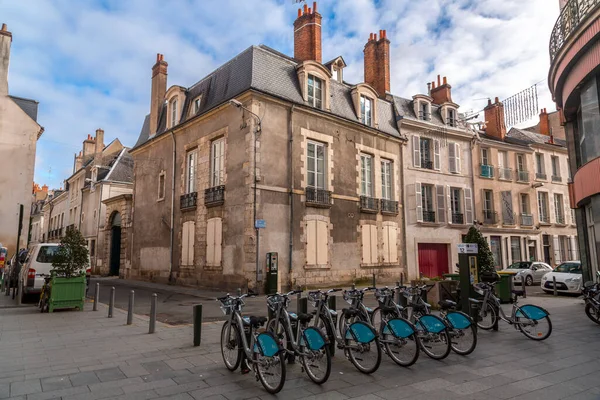 Orleans Francia Ene 2022 Velo Alquiler Bicicletas Estacionadas Una Estación — Foto de Stock
