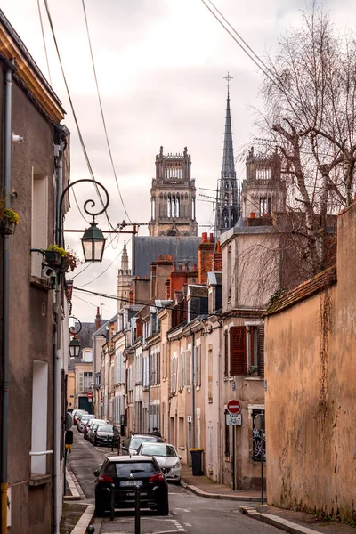 Orleans Fransa Ocak 2022 Orleans Taki Tipik Mimari Ile Sokak — Stok fotoğraf