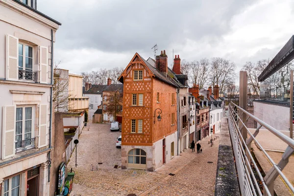 Orleans Fransa Ocak 2022 Orleans Taki Tipik Mimari Ile Sokak — Stok fotoğraf