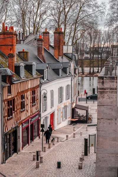 Orleans França Jan 2022 Vista Rua Com Arquitetura Típica Orleans — Fotografia de Stock