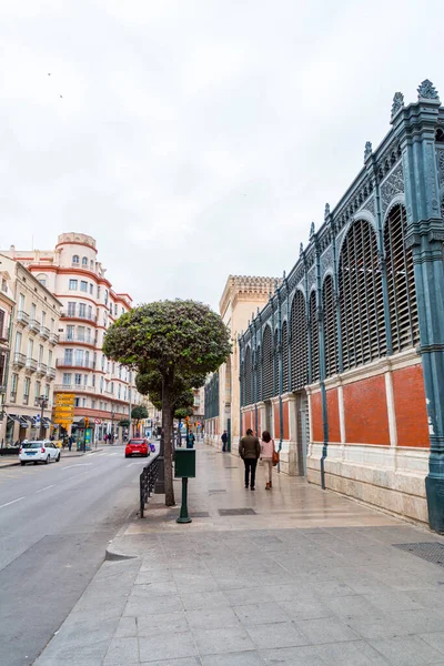 Málaga Espanha Feb 2022 Vista Rua Arquitetura Genérica Málaga Andaluzia — Fotografia de Stock