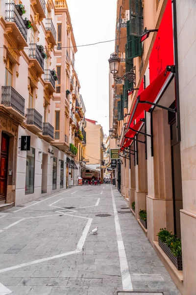 Malaga Hiszpania Feb 2022 Widok Ulicę Architektura Rodzajowa Maladze Andaluzja — Zdjęcie stockowe