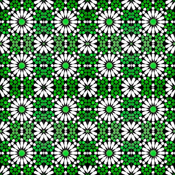 Andalusisk Stil Islamiska Keramiska Plattor Sömlösa Mönster Geometriska Upprepa Bakgrund — Stockfoto