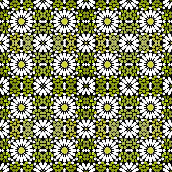 Andalusisk Stil Islamiska Keramiska Plattor Sömlösa Mönster Geometriska Upprepa Bakgrund — Stockfoto