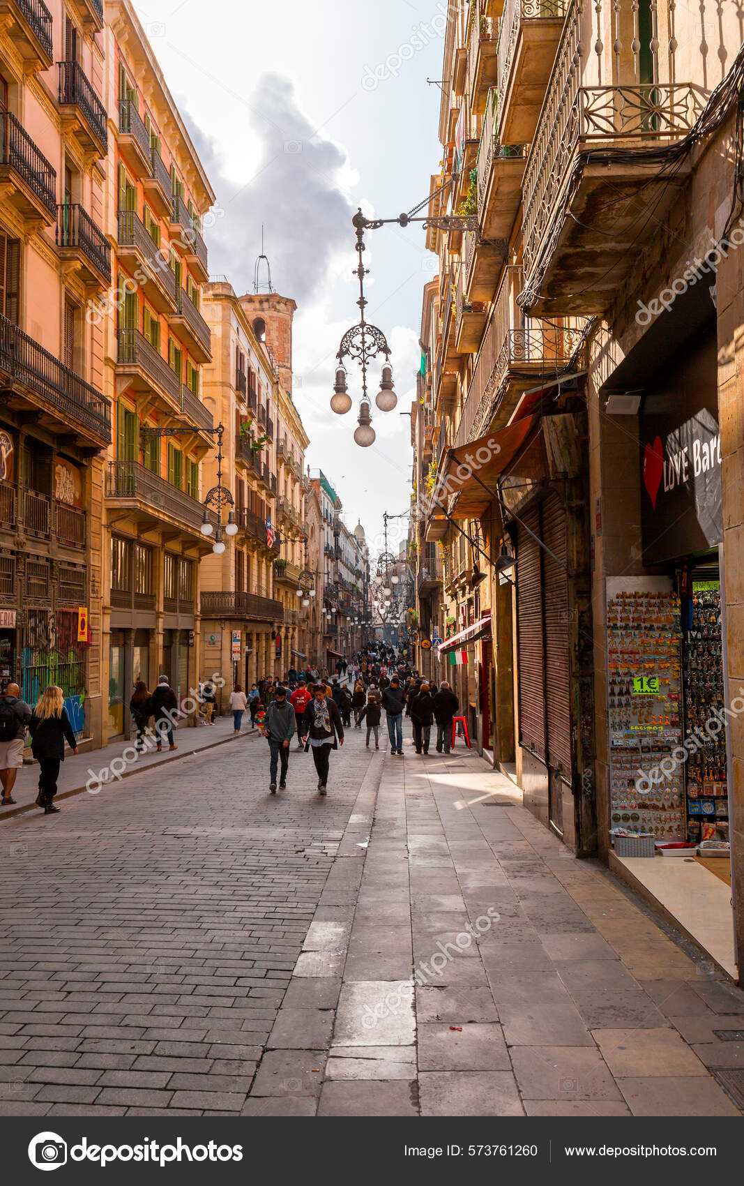 Barcelona Spain Feb 2022 Generic Architecture Street View Barcelona Spain Feb 2022 Generic Architecture Street View