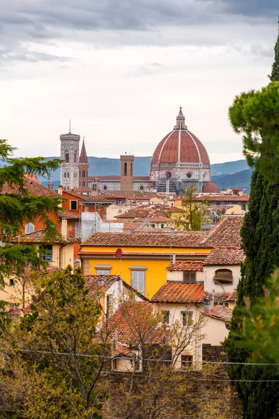 Die Kuppel Der Kathedrale Santa Maria Del Fiore Florenz Toskana — Stockfoto