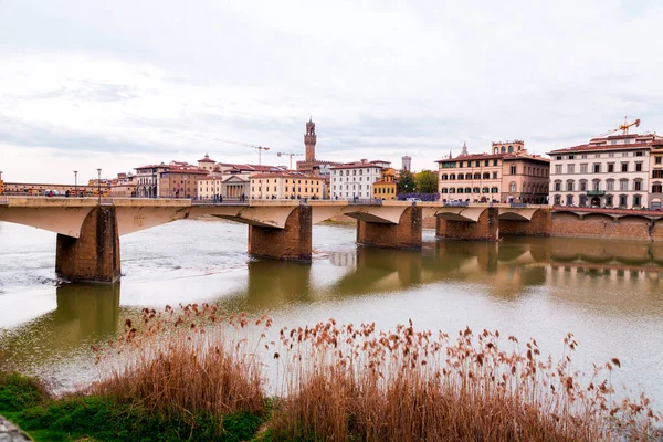 Firenze Olaszország 2022 Április Ponte Alle Grazie Egy Híd Amelyet — Stock Fotó