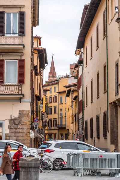 Florence Italië April 2022 Typische Architectuur Straatzicht Florence Toscane Italië — Stockfoto