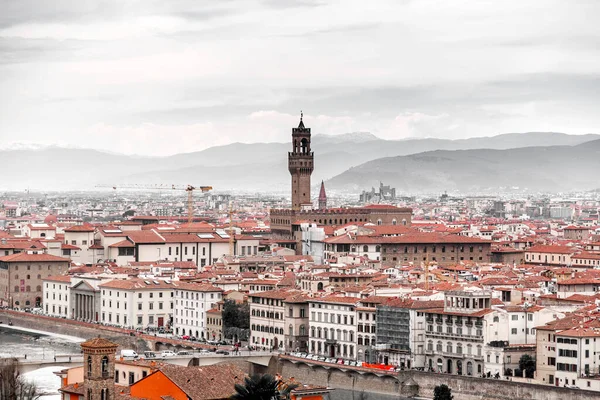 Firenze Aprile 2022 Palazzio Vecchio Palazzo Vecchio Piazza Signoria Firenze — Foto Stock