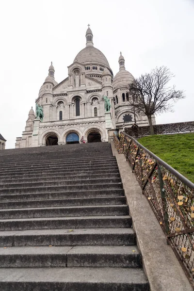 Paris França Janeiro 2022 Basílica Sagrado Coração Paris Basilique Sacre — Fotografia de Stock