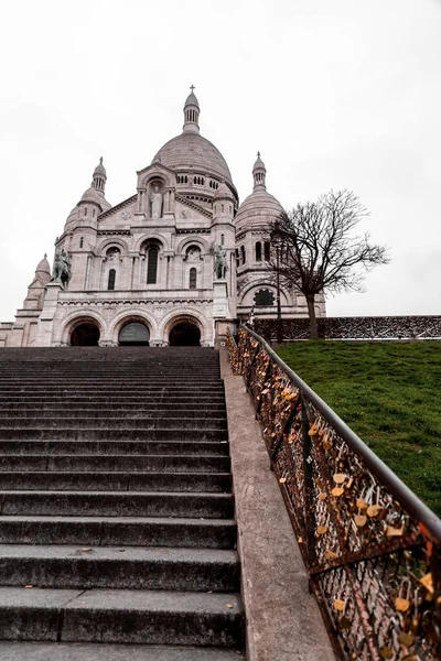 프랑스 2022 대성당 Basilique Sacre Coeur 프랑스 파리에 가톨릭 성당이다 — 스톡 사진