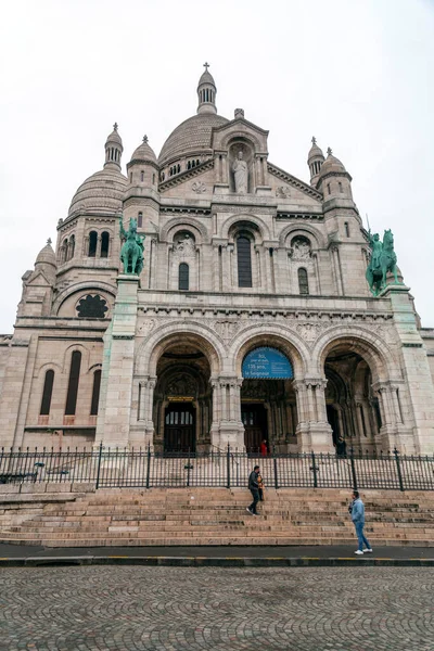 Paris França Janeiro 2022 Basílica Sagrado Coração Paris Basilique Sacre — Fotografia de Stock