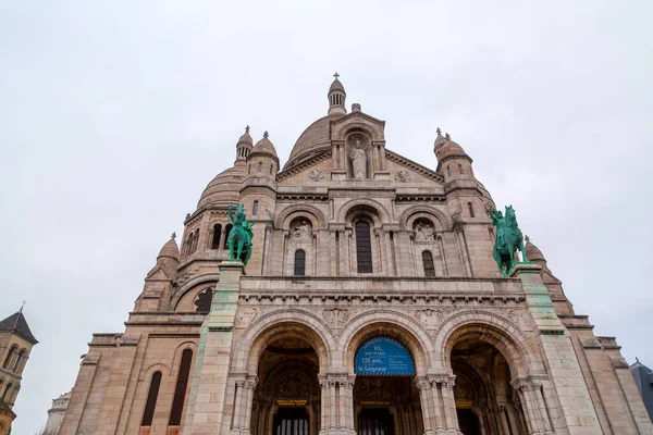 Paris França Janeiro 2022 Basílica Sagrado Coração Paris Basilique Sacre — Fotografia de Stock