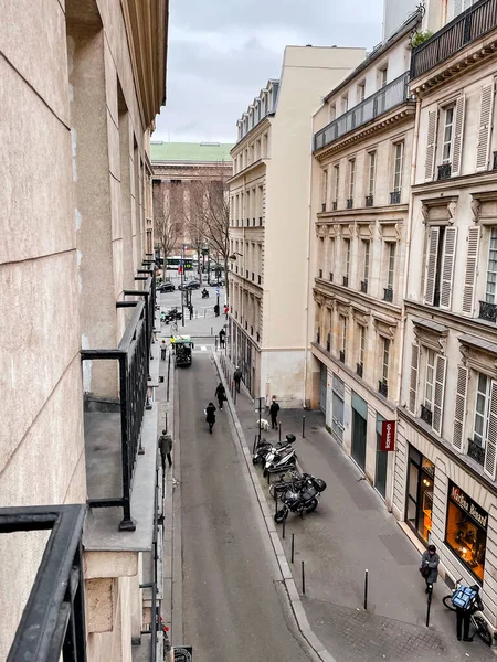 Paris França Janeiro 2022 Vista Geral Rua Paris Capital Francesa — Fotografia de Stock