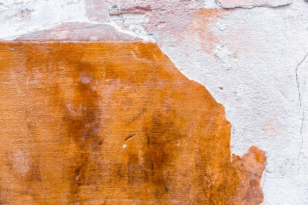 旧混凝土墙碎片 涂有灰泥纹理背景 — 图库照片