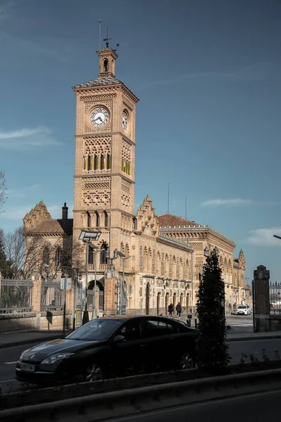 Toledo Spanya Şubat 2022 Mudejar Tarzı Toledo Mancha Spanya Tren — Stok fotoğraf