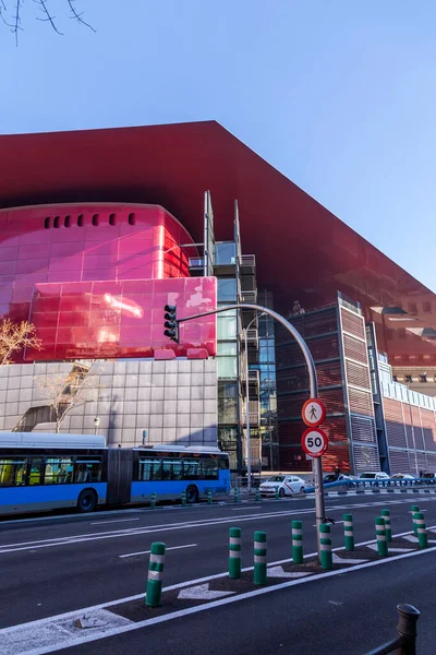 Madrid Španělsko Feb 2022 Obecná Architektura Pohled Ulici Madridu Hlavního — Stock fotografie