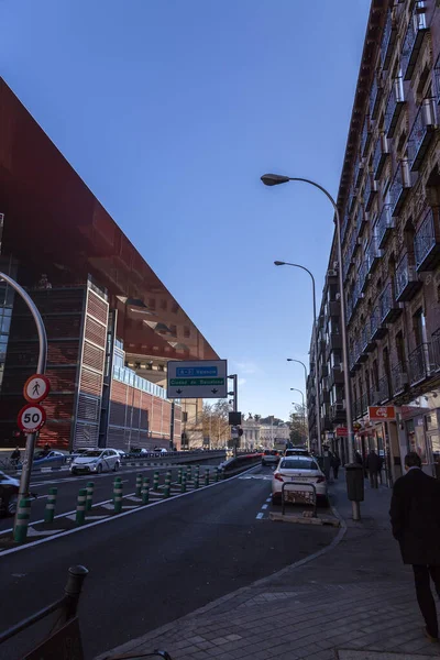 Madrid Spain Feb 2022 Generic Architecture Street View Madrid Capital — Stock fotografie