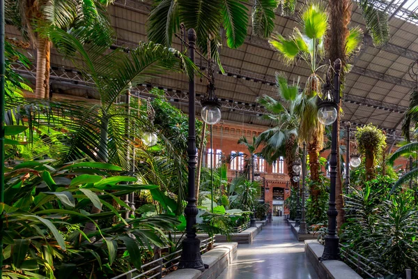 Madrid Spanien Feb 2022 Innenansicht Des Hauptbahnhofs Puerta Atocha Madrid — Stockfoto