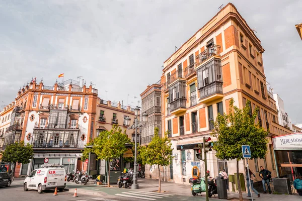 Seville Spain Feb 2022 Architectural Detail Typical Andalusian Architecture Seville — Foto de Stock