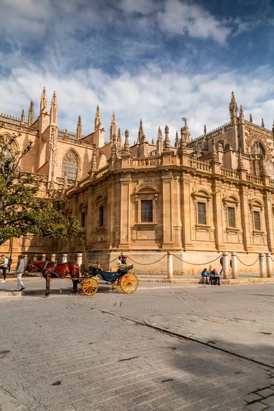 Seville Spain Feb 2022 Cathedral Saint Mary See Catedral Santa — 스톡 사진