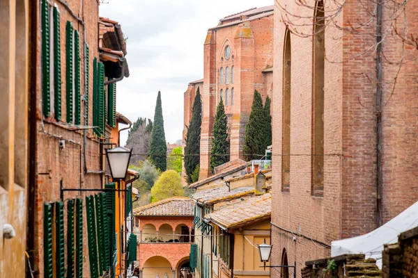Generic Architecture Street View Historical Italian City Siena Tuscany — Φωτογραφία Αρχείου
