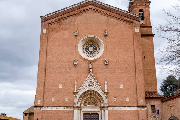 Siena Italy Apr 2022 Exterior View Basilica San Francesco Siena — Stockfoto