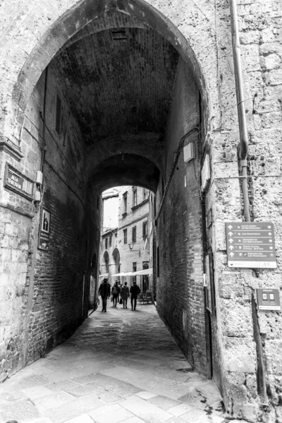 Siena Italy Apr 2022 Generic Architecture Street View Historical Italian — Stock Fotó