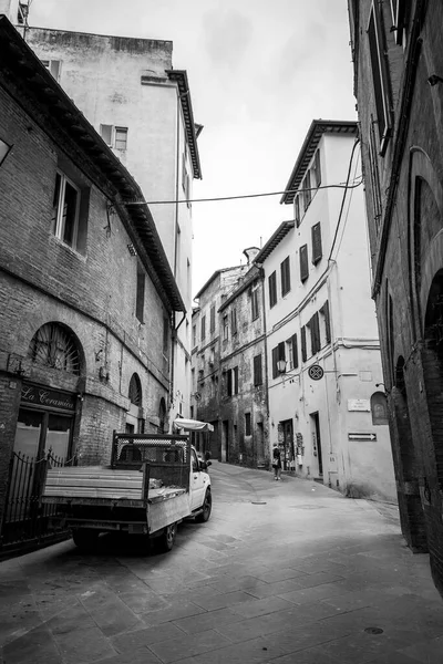 Сиена Италия Июля 2022 Года Генуэзская Архитектура Вид Улицу Исторического — стоковое фото
