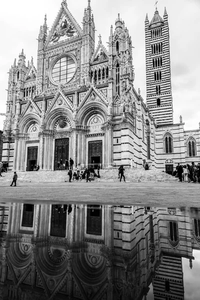 Siena Italy Apr 2022 Siena Cathedral Medieval Church Siena Dedicated — 스톡 사진