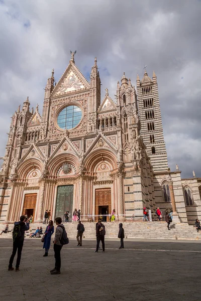 Siena Italy Apr 2022 Siena Cathedral Medieval Church Siena Dedicated — Stockfoto