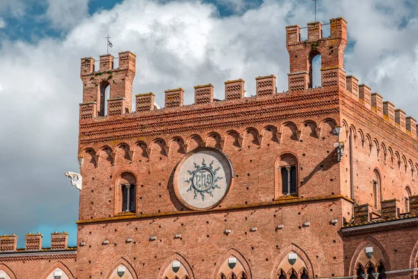 Siena Italy Apr 2022 Palazzo Pubblico Town Hall Palace Located — Stock Photo, Image